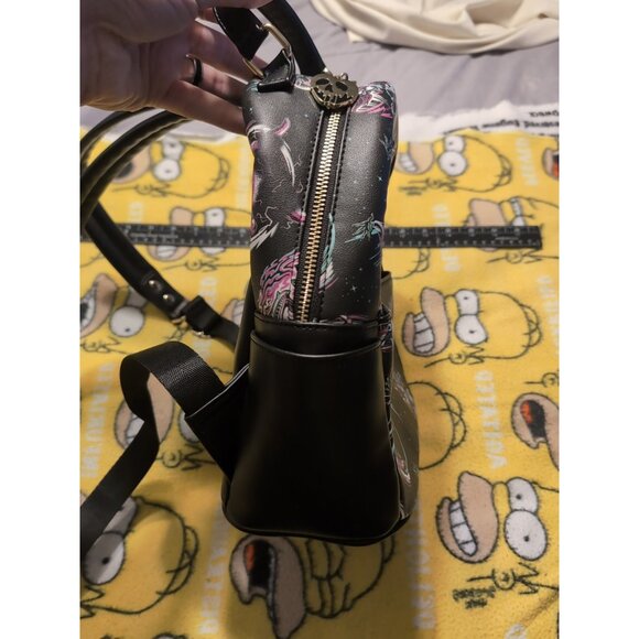 Loungefly Disney Villains Grunge Mini Backpack Bag READ main image 7